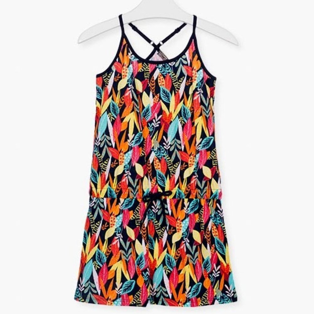 NWT LOSAN NAVY SUNDRESS ALL OVER PRINT WITH ADJUSTABLE STRAPS